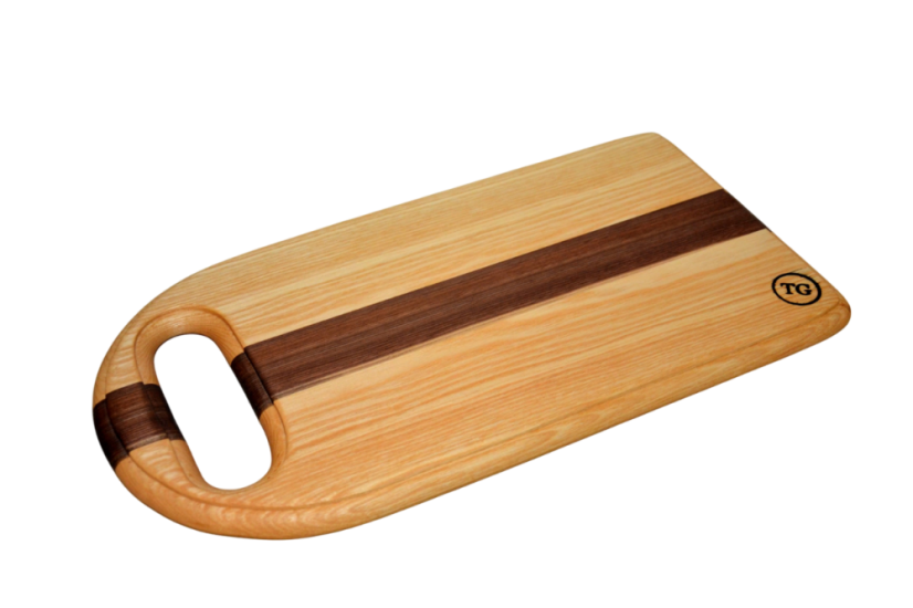 Servírovací prkénko z masivu s praktickým uchem | 47×24×2 cm