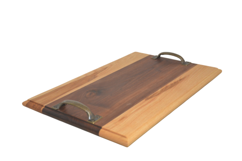 Servírovací podnos z masivního dřeva | 46×30×3 cm