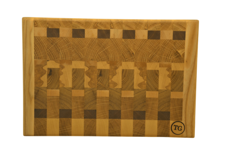 Řeznické prkénko z masivu | 38x26,5x5 cm