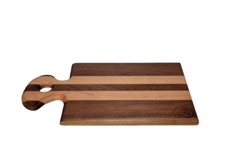 Servírovací prkénko z masivu s praktickým uchem | 45×25×2 cm