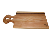 Servírovací prkénko z masivu s praktickým uchem | 47×25×2 cm