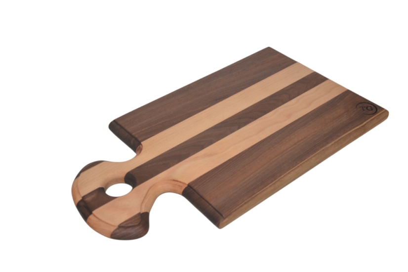 Servírovací prkénko z masivu s praktickým uchem | 45×25×2 cm