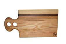 Servírovací prkénko z masivu s praktickým uchem | 47×25×2 cm