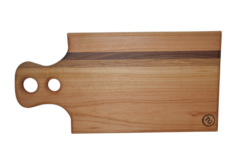 Servírovací prkénko z masivu s praktickým uchem | 50×25×2 cm