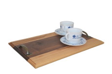 Servírovací podnos z masivního dřeva | 46×30×3 cm