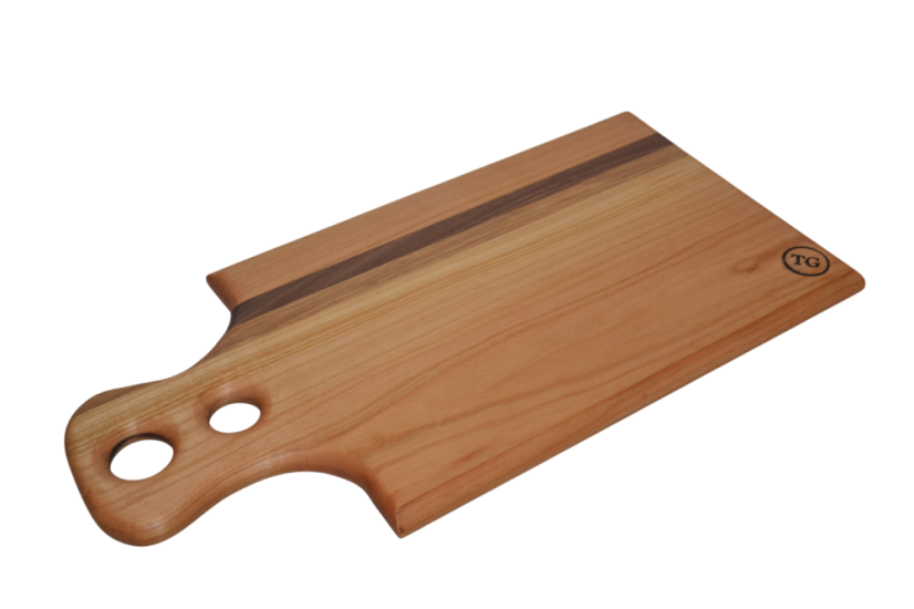Servírovací prkénko z masivu s praktickým uchem | 50×25×2 cm