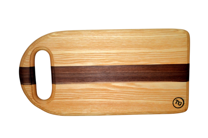 Servírovací prkénko z masivu s praktickým uchem | 47×24×2 cm