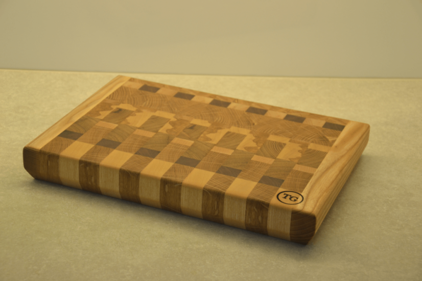 Řeznické prkénko z masivu | 38x26,5x5 cm