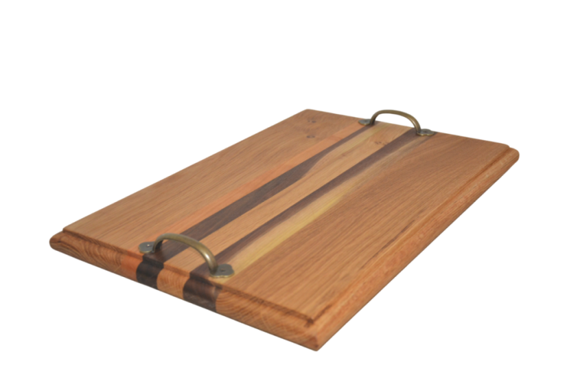 Servírovací podnos z masivního dřeva | 44×30×3 cm