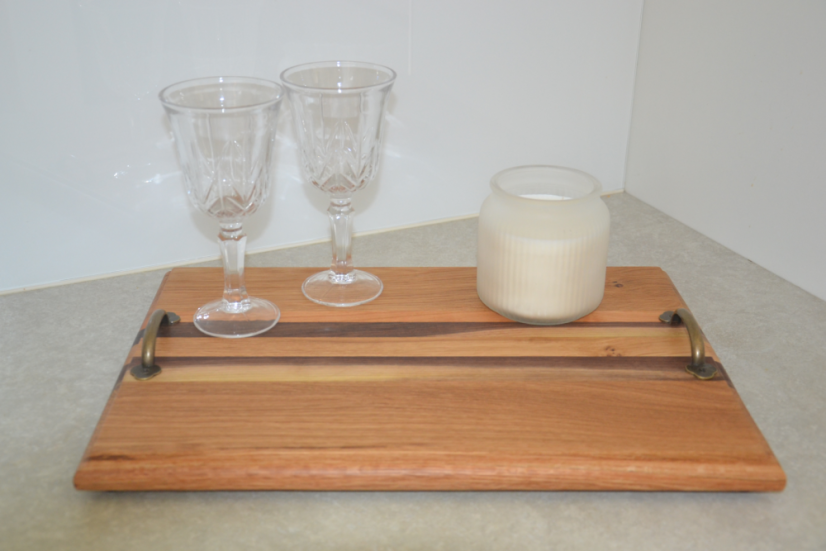 Servírovací podnos z masivního dřeva | 44×30×3 cm